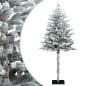 Preview: ARDEBO.de - Künstlicher klappbarer Weihnachtsbaum 180 cm PVC und Metall