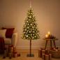 Preview: ARDEBO.de - Künstlicher Weihnachtsbaum mit Kugel 150 cm 150 LEDs