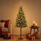 Preview: ARDEBO.de - Künstlicher Weihnachtsbaum mit Kugel 150 cm 150 LEDs