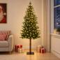 Preview: ARDEBO.de - Künstlicher klappbarer Weihnachtsbaum 150 cm 150 LEDs
