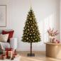Preview: Künstlicher Weihnachtsbaum mit Kugel 150 cm 150 LEDs