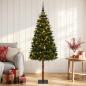 Preview: Künstlicher Weihnachtsbaum mit Kugel 150 cm 150 LEDs