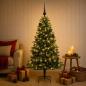 Preview: ARDEBO.de - Künstlicher Weihnachtsbaum mit Kugel 120 cm 150 LEDs