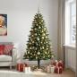 Preview: ARDEBO.de - Künstlicher Weihnachtsbaum mit Kugel 210 cm 300 LEDs