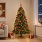 Preview: ARDEBO.de - Künstlicher Weihnachtsbaum mit Kugel 210 cm 300 LEDs