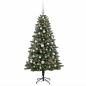 Preview: Künstlicher Weihnachtsbaum mit Kugel 210 cm 300 LEDs