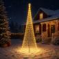Preview: ARDEBO.de - LED-Weihnachtsbaum EKENAS 400 cm 450 LEDs Warmes Weiß Eisen