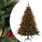 Preview: Künstlicher Weihnachtsbaum mit Weihnachtskugel 180 cm 300 LEDs