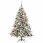 Preview: Künstlicher Weihnachtsbaum mit Weihnachtskugel 210 cm 300 LEDs