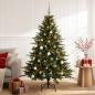 Preview: ARDEBO.de - Künstlicher Weihnachtsbaum mit Weihnachtskugel 150 cm 150 LEDs