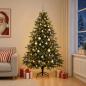 Preview: ARDEBO.de - Künstlicher Weihnachtsbaum mit Weihnachtskugel 210 cm 300 LEDs