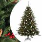 Preview: Künstlicher Weihnachtsbaum mit Weihnachtskugel 210 cm 300 LEDs