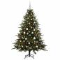 Preview: Künstlicher Weihnachtsbaum mit Weihnachtskugel 210 cm 300 LEDs