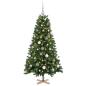Preview: Künstlicher Weihnachtsbaum mit Weihnachtskugel 120 cm 150 LEDs