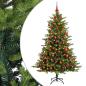 Preview: Künstlicher Weihnachtsbaum mit Weihnachtskugel 210 cm 300 LEDs