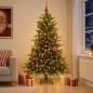 Preview: Künstlicher Weihnachtsbaum mit Weihnachtskugel 210 cm 300 LEDs