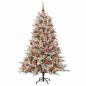 Preview: Künstlicher Weihnachtsbaum mit Weihnachtskugel 180 cm 300 LEDs