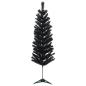 Preview: Künstlicher schmaler Weihnachtsbaum mit Weihnachtskugel 150 cm