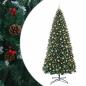 Preview: Künstlicher Weihnachtsbaum mit Klappsystem und Weihnachtskugeln