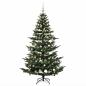 Preview: Künstlicher Weihnachtsbaum mit Weihnachtskugel 180 cm 300 LEDs