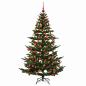 Preview: Künstlicher Weihnachtsbaum mit Weihnachtskugel 240 cm 300 LEDs