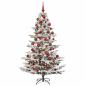 Preview: Künstlicher Weihnachtsbaum mit Weihnachtskugel 210 cm 300 LEDs