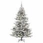 Preview: Künstlicher Weihnachtsbaum mit Weihnachtskugel 150 cm 150 LEDs