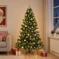 Preview: ARDEBO.de - Künstlicher Weihnachtsbaum mit Weihnachtskugel 240 cm 300 LEDs