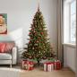 Preview: ARDEBO.de - Künstlicher Weihnachtsbaum mit Weihnachtskugel 180 cm 300 LEDs