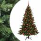 Preview: Künstlicher Weihnachtsbaum mit Weihnachtskugel 180 cm 300 LEDs
