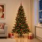Preview: Künstlicher Weihnachtsbaum mit Weihnachtskugel 180 cm 300 LEDs