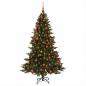 Preview: Künstlicher Weihnachtsbaum mit Weihnachtskugel 180 cm 300 LEDs
