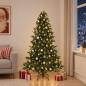 Preview: ARDEBO.de - Künstlicher Weihnachtsbaum mit Weihnachtskugel 180 cm 300 LEDs