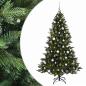 Preview: Künstlicher Weihnachtsbaum mit Weihnachtskugel 180 cm 300 LEDs
