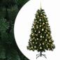 Preview: Künstlicher Weihnachtsbaum mit Kugeln 180 cm 300 LEDs