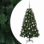 Preview: Künstlicher Weihnachtsbaum mit Weihnachtskugel 120 cm 150 LEDs
