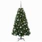 Preview: Künstlicher Weihnachtsbaum mit Weihnachtskugel 120 cm 150 LEDs