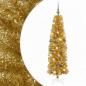 Preview: Künstlicher schlanker Weihnachtsbaum mit Kugeln 180 cm 300 LEDs