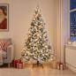 Preview: ARDEBO.de - Künstlicher Weihnachtsbaum mit Kugel 210 cm 300 LEDs