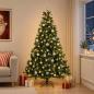 Preview: ARDEBO.de - Künstlicher Weihnachtsbaum mit Kugel 180 cm 300 LEDs