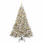 Preview: Künstlicher Weihnachtsbaum mit Kugel 210 cm 300 LEDs