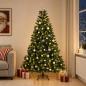 Preview: ARDEBO.de - Künstlicher Weihnachtsbaum mit Kugel 180 cm 300 LEDs