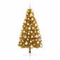 Preview: Künstlicher Weihnachtsbaum mit Weihnachtskugel 120 cm 150 LEDs