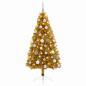 Preview: Künstlicher Weihnachtsbaum mit Weihnachtskugel 120 cm 150 LEDs