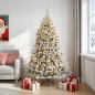 Preview: ARDEBO.de - Künstlicher Weihnachtsbaum mit Weihnachtskugel 210 cm 300 LEDs