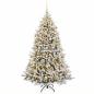 Preview: Künstlicher Weihnachtsbaum mit Weihnachtskugel 210 cm 300 LEDs