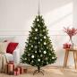 Preview: ARDEBO.de - Künstlicher Weihnachtsbaum mit Kugel 120 cm 150 LEDs