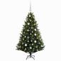Preview: Künstlicher Weihnachtsbaum mit Kugel 120 cm 150 LEDs