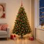Preview: ARDEBO.de - Künstlicher Weihnachtsbaum mit Kugel 210 cm 300 LEDs