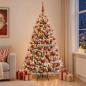 Preview: Künstlicher Weihnachtsbaum mit Weihnachtskugel 240 cm 300 LEDs